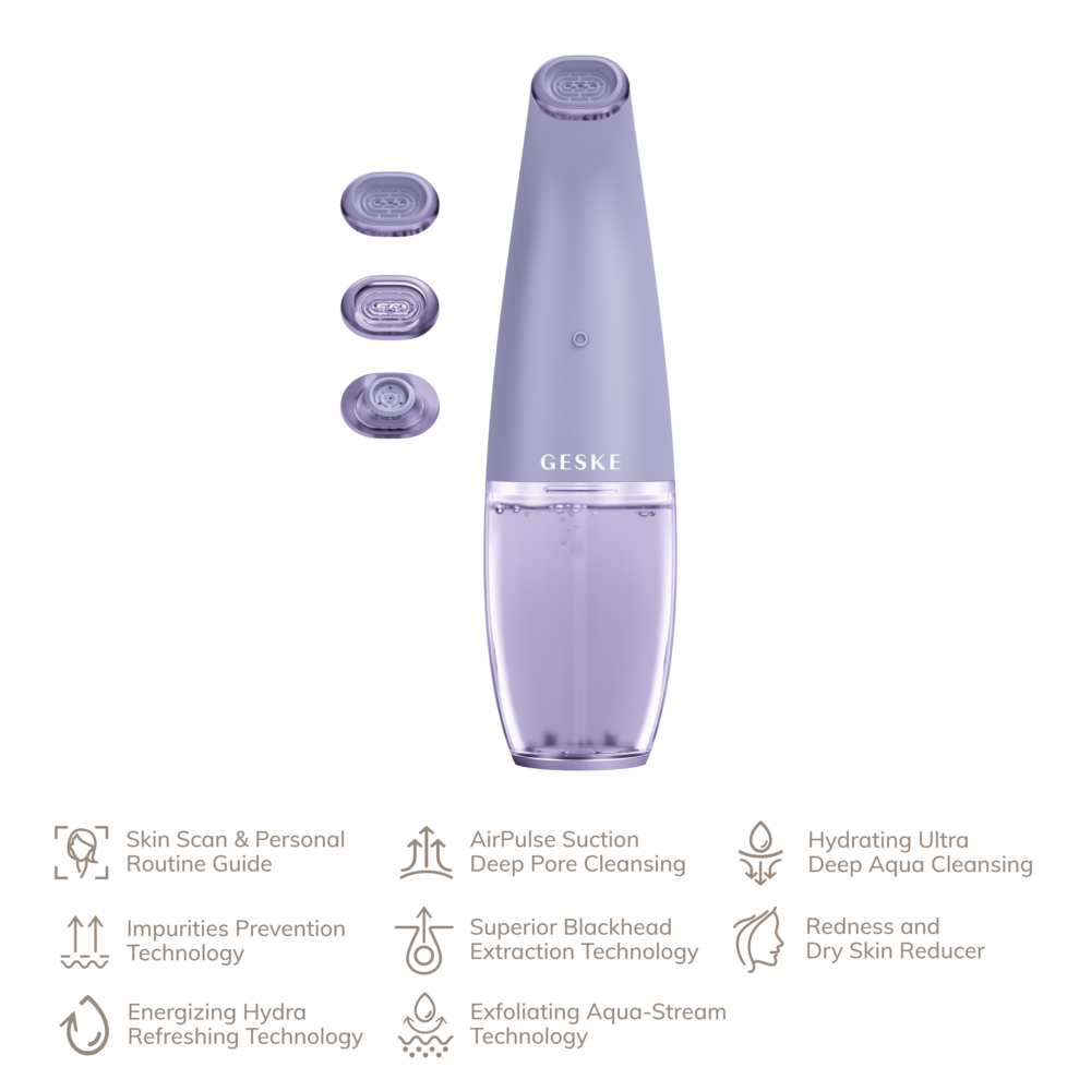 Aqua Stream Face Cleanser | 8 in 1 - Purple - Image 3