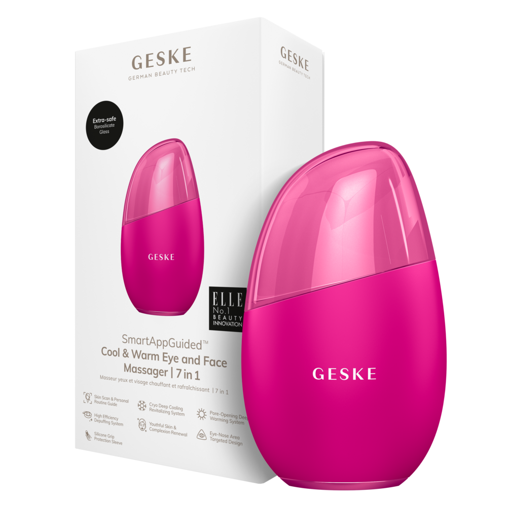 Cool & Warm Eye and Face Massager | 7 in 1 - Magenta - Image 2